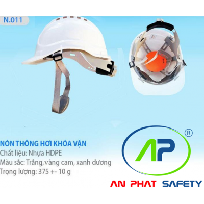 Nón bảo hộ bảo bình N011 (Có lổ khóa vặn)